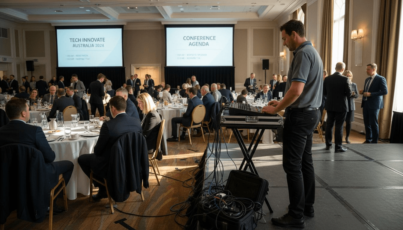 Types of audio visual setups for corporate events in 2026