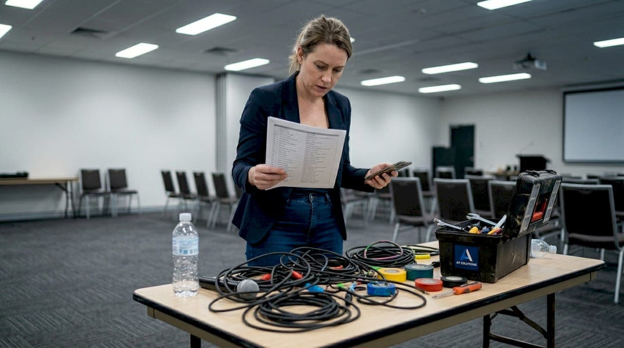 Event audio visual checklist for flawless corporate events